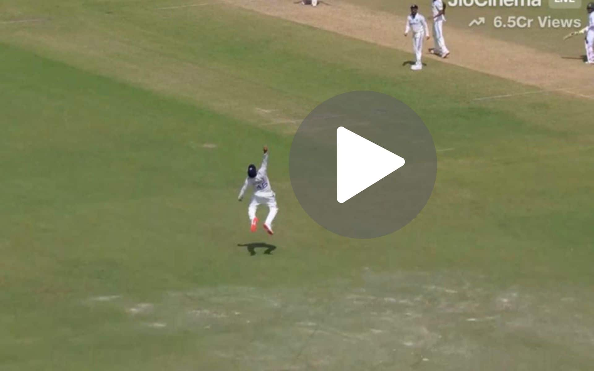 [Watch] Rohit Sharma Plucks The Ball Out Of Thin Air To Send Litton Das Back